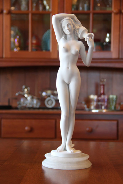 Source By Ingres Sculpture inspired French Painter Statue Female Nude